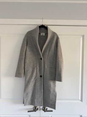 Wilfred Light Gray Wool Blend Coat - Long 2 Button - XXS - Aritzia